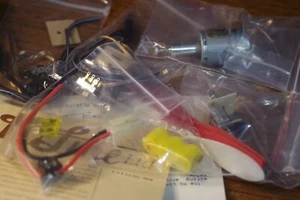 Vintage RC Airplane HiLine Mini Parts, Electric motor, props and more! All new! - Picture 1 of 9
