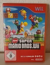 New Super Mario Bros. Wii Komplett in OVP mit Anleitung/Flyer (Nintendo Wii) TOP