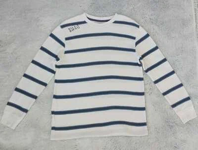Camisa térmica blanca a rayas manga larga cuello redondo talla XL Billabong para niños Foto 1 de 4