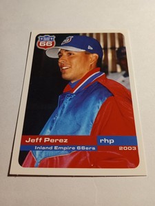 2003 Inland Empire 66ers Seattle Mariners Jeff Perez