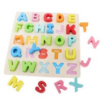 26 Letters Wooden Alphabet Puzzle Blocks Kids/Baby Early Educational Toy
