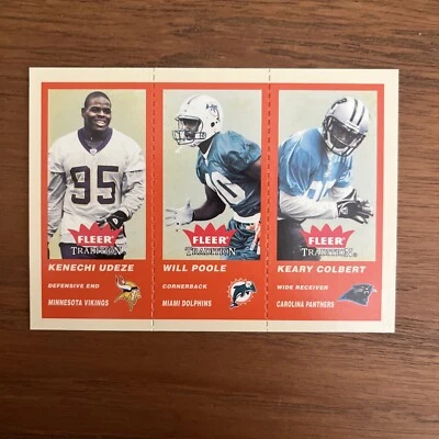 2004 Fleer Tradition Keary Colbert, Will Poole, Kenechi Udeze #354 USC (RC) - Image 1 of 2