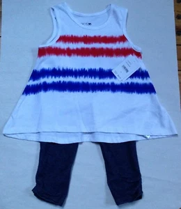 NWT JOE'S GIRLS 2 PC. OFF WHITE/DENIM PANTS SET J418ST15 4T $42 - Picture 1 of 2