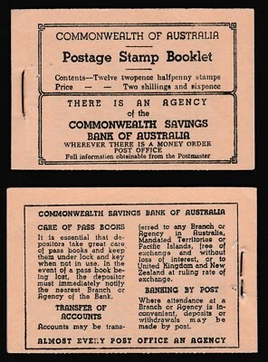 Folleto Australia 1942 2x6 Jorge VI 2,5d negro sobre cubierta Buff MNH aVF/XF A001 Foto 1 de 4