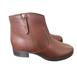 Easy Spirit Brown Ankle Boots Size 7.5 - Picture 1 of 7