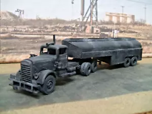 handbrush painted 1:87 scale DUEL movie Fuel Tanker Trailer Truck replica - Picture 1 of 10