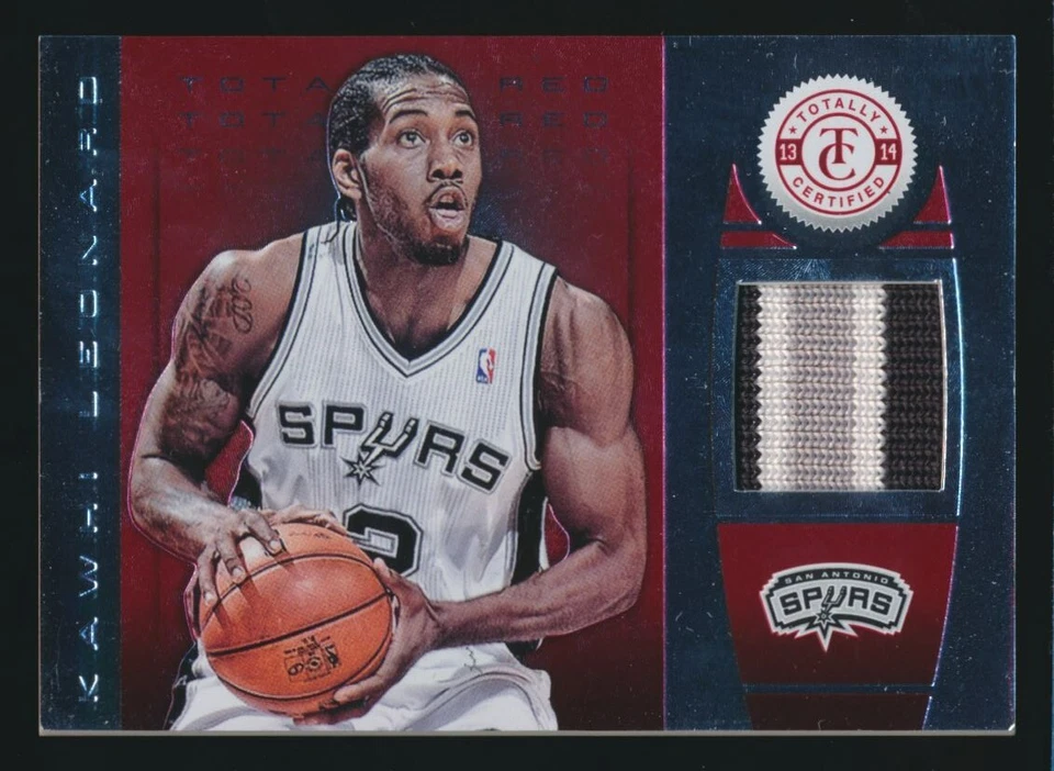 2013-14 Totally Certified #105 Kawhi Leonard 3 COLOR Patch San Antonio Spurs /15 - Image 1 of 2