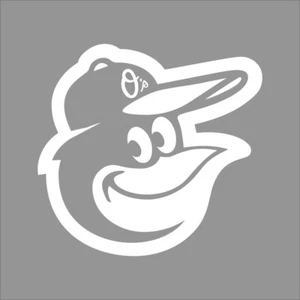 Baltimore Orioles #4 MLB Team Logo 1 Farbe Vinyl Aufkleber Sticker Auto Fenster Wand - Bild 1 von 7