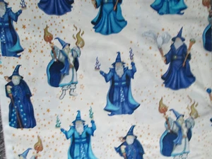 WIZARDS OWLS WIZARD TWILIGHT LIGHT TAN COTTON FABRIC BTHY - Picture 1 of 8