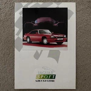 JAGUAR SPORT XJR-S 6.0 Car UK Sales Brochure c1989 - Picture 1 of 4
