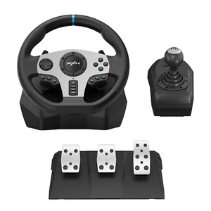 PXN V9 Gaming Racing Wheel With Pedals and Shifter For PC PS3 PS4 Xbox Switch US - Picture 1 of 14