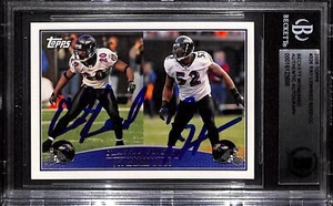 Ray Lewis Ed Reed Autographed 2009 Topps #236 Trading Card Beckett 43954 - Picture 1 of 2