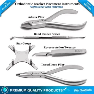Halterung kieferorthopädische Zahnspangen Zahndrahtplatzierung Zahnband Skalierer Zange Kit - Bild 1 von 5