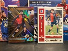 2021-22 Panini Chronicles #12 Andrea Cambiaso rookie card Genoa CFC