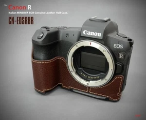 LIM'S Genuine Leather Camera Half Case & Dovetail Plate For Canon EOS R EOSR BR - Picture 1 of 12