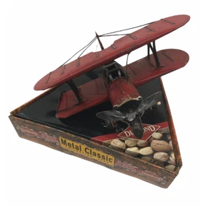 Vintage Diamond Brand Die Cast Plane Airplane Metal Red Classic Collection 2002 - Picture 1 of 11