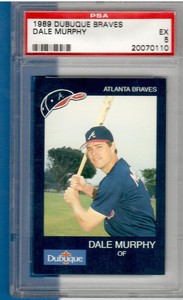 1989 Dubuque Braves Dale Murphy PSA 5 EX Pop 1, 12 higher