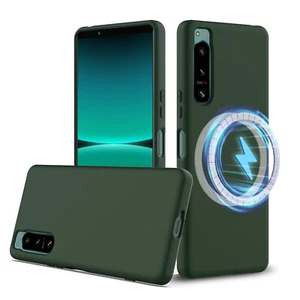Für Sony Xperia 5 IV Luxury Skin Touch Feel Flüssig Silikon Magnet Cover Case - Bild 1 von 26
