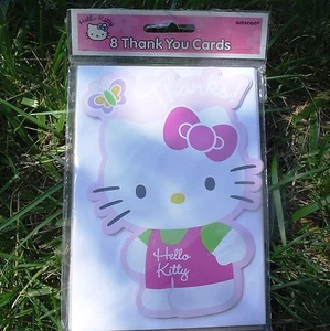 HELLO KITTY Thank You Cards and Envelopes ~ NEW SEALED in Original Package - Picture 1 of 4
