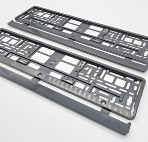 Supporto Targa 2X Nero – Supporto Targa Universale Auto - Picture 1 of 24