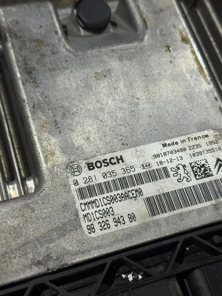 Bosch 9832694380 MD1CS003 ECU 0281035365 Diesel Engine Control Unit - Image 1 of 1