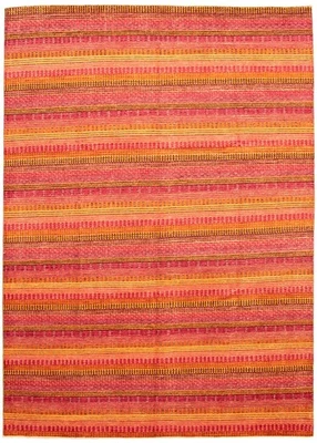 Alfombra oriental tradicional de lana anudada a mano alfombra de 9'1" x 12'9" Foto 1 de 4