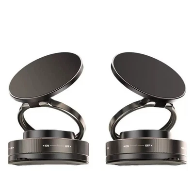 2Pcs 2025 functional car central Control Phone Stand Vacuum Magnetic Suction - Image 1 of 4