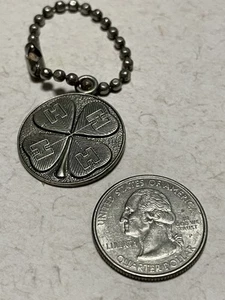 4H Club Keychain with 4 H. Pledge silver Very Nice agricultural Items Farm Club - Picture 1 of 4
