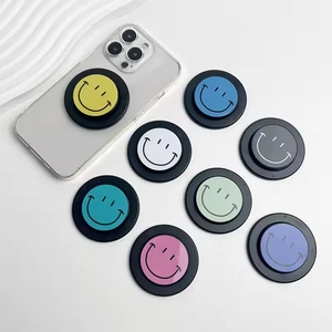 Support de téléphone Socket Talk Tok Grip mignon visage heureux pour support iPhone MagSafe - Photo 1 sur 19