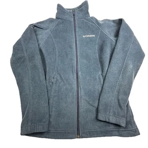 Columbia Jacket Women Small Navy Full Zip Fleece Hiking Outdoors Layer - Picture 1 of 15