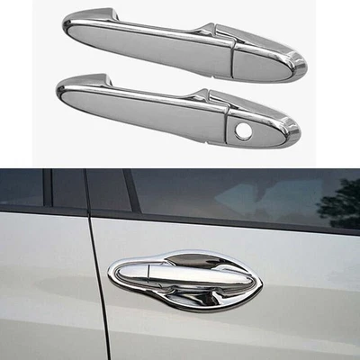 Tampa guarnição cromada frontal externa maçaneta da porta lateral 4 peças 2016-2022 para Honda HR-V - Imagem 1 de 4