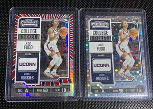 2025 Panini Contenders College Ticket Red Blue & Donuts #13 AZZI FUDD UConn - Bild 1 von 2