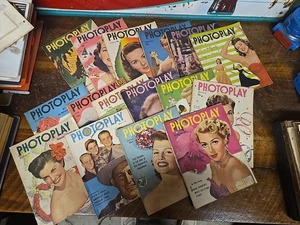 Lot of 16 Vintage 1948-1950 PHOTOPLAY Magazines Movie Stars ~ June Allyson ~ VG - Bild 1 von 9
