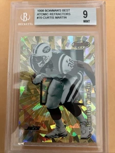 1998 Bowman’s Best Atomic Refractor Curtis Martin #70 (60/100) BGS MT 9 - Picture 1 of 2
