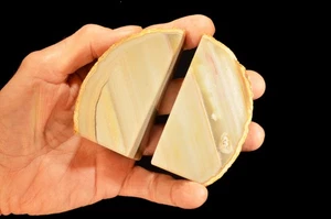 Achat Geode Buchstütze 3 1/2" 1 Pfund 4 Unzen Berg Mineral Probe Heilkristall - Bild 1 von 1
