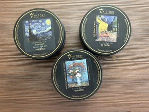 3 Victory Van Gogh Mini Puzzles Similar To Wentworth 77-93 Pieces Complete - Picture 1 of 7