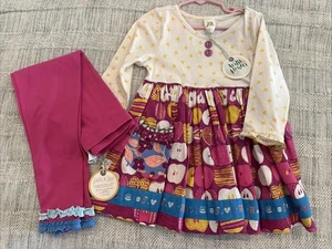 Wildflowers Clothing Girls Size 6 Apple Outfit Tunic & Legging NWT - Picture 1 of 3