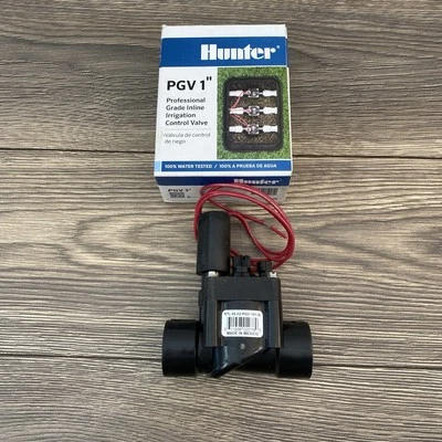 Hunter PGV 1" Inline Irrigation Control Valve - Black (7014329) - Image 1 of 4
