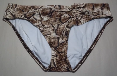 Antonio Melani Size Large / TWIST PANT / Sand / Snake Print / New Bikini Bottom - Image 1 of 4