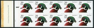 1991 - Scott #BK174 - Wood Duck  Booklet of 20. NH - Picture 1 of 3