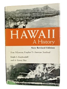 Hawaii A History by Kuykendall & Day 1966 Revised Ed Hardcover Dust Jacket - Picture 1 of 11
