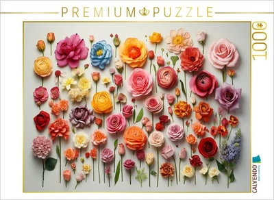 CALVENDO Puzzle Zarte Blüten arrangiert | 1000 Teile Lege-Größe 64x48cm Foto-Puz