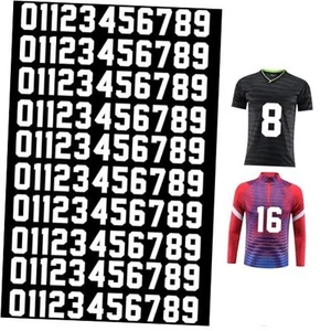110 Pcs Iron on Numbers, Heat Transfer Numbers 0 to 9 Jersey Numbers for White - Picture 1 of 8