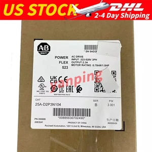 Free Shipping Allen Bradley PowerFlex 525 25A-D2P3N104 25AD2P3N104 AC Drive - Picture 1 of 3