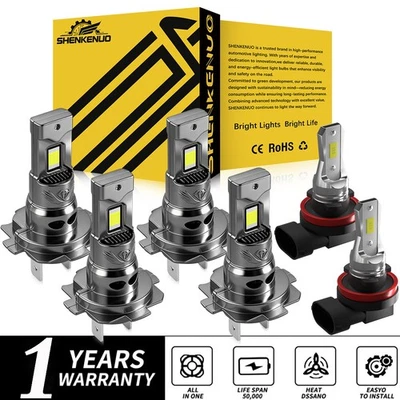 Kit de faros antiniebla altos/bajos LED blancos para BMW X3 2004 2005-2014-6x Foto 1 de 4