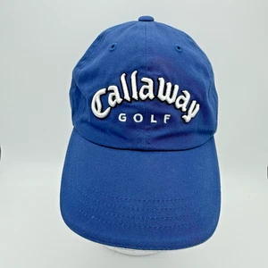 Callaway Golf Hut Kappe Erwachsene Strapback Blau Gestickt Weiß Logo Verstellbar - Bild 1 von 8