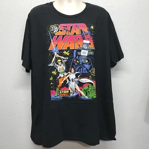Star Wars Grafik T-Shirt Herren 3XL schwarz Star Duel Luke & Leia Comic Buch Cover - Bild 1 von 6