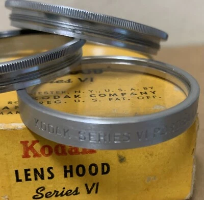 Kodak Series VI 1+ Portra Lens Filter 1+ vintage two adapter ring lens hood box  - Image 1 of 4