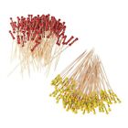 200Pcs Bamboo Fruit Sticks, Wooden Toothpicks For Party Tapas Nibbles3915