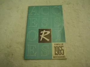 1965 RAMBLER ACCESSORIES BROCHURE / BOOK ORIGINAL FREE POSTAGE - Picture 1 of 5
